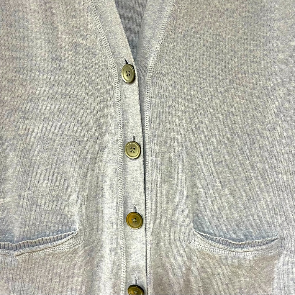 J. Jill Lavender Purple 100% Cotton Classic V Neck Cardigan XS - Picture 6 of 6
